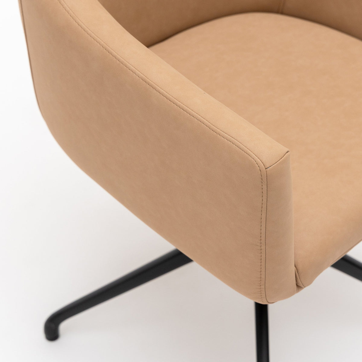 Oliver Desk Chair - Tan Vegan Leather