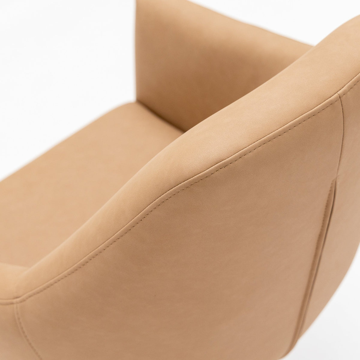 Oliver Desk Chair - Tan Vegan Leather