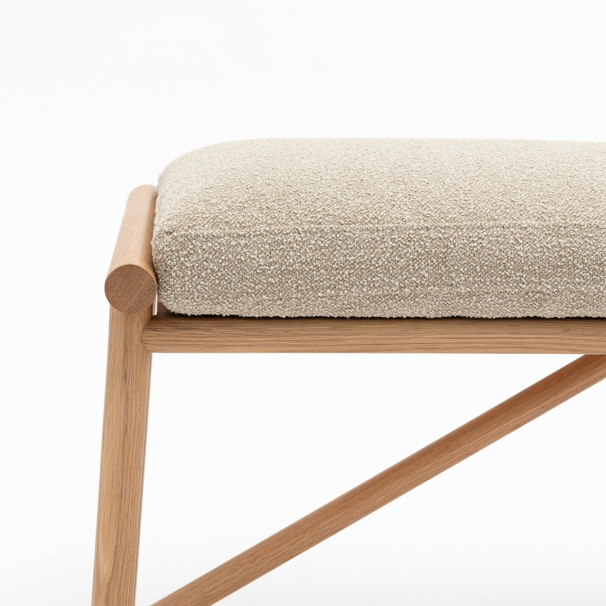 Osaka Bench - Light Oak & Fleece Fawn