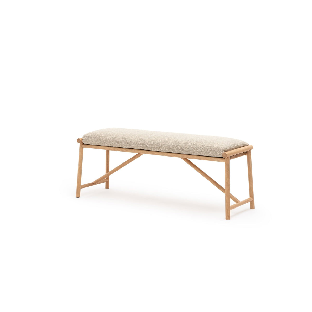 Osaka Bench - Light Oak & Fleece Fawn