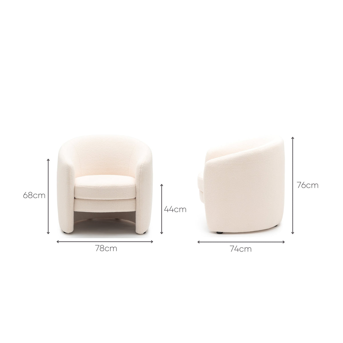 Oslo Accent Chair - Cream