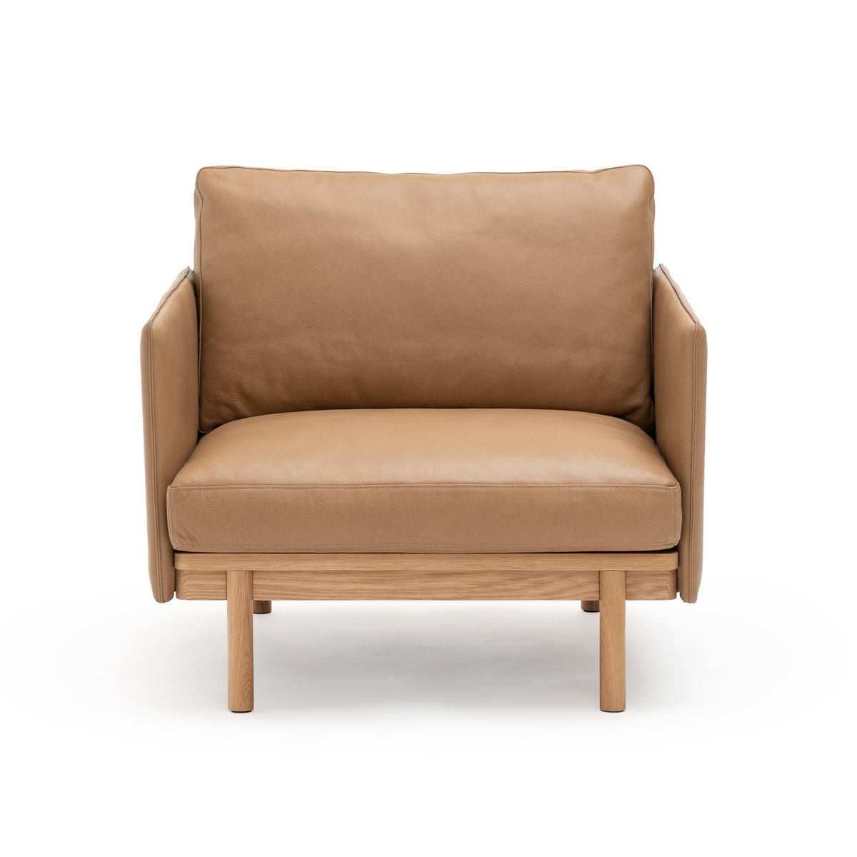Pensive Chair - Light Oak & Pecan Leather