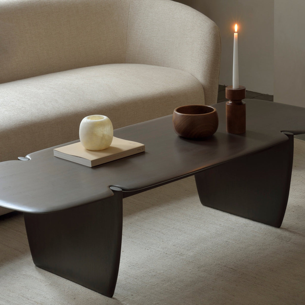 Pi Coffee Table - Mahogany - Dark Brown