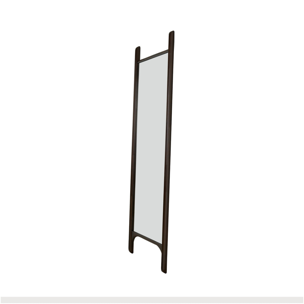 PI floor Mirror - Varnished Mahogany Frame - Dark Brown