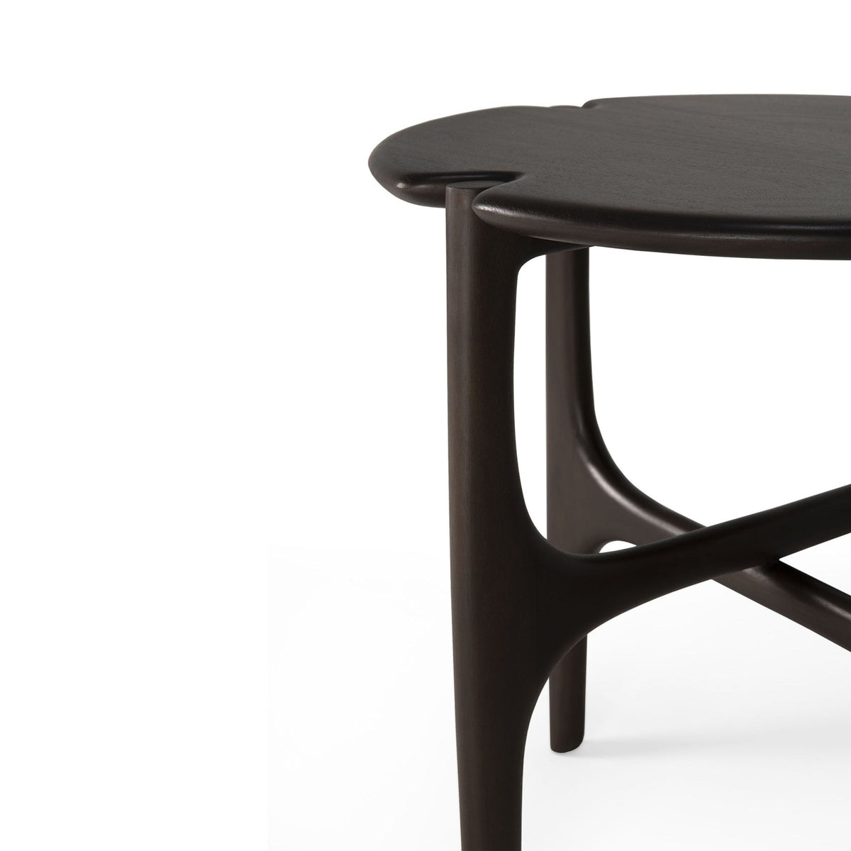 Pi Side Table - Mahogany Dark Brown