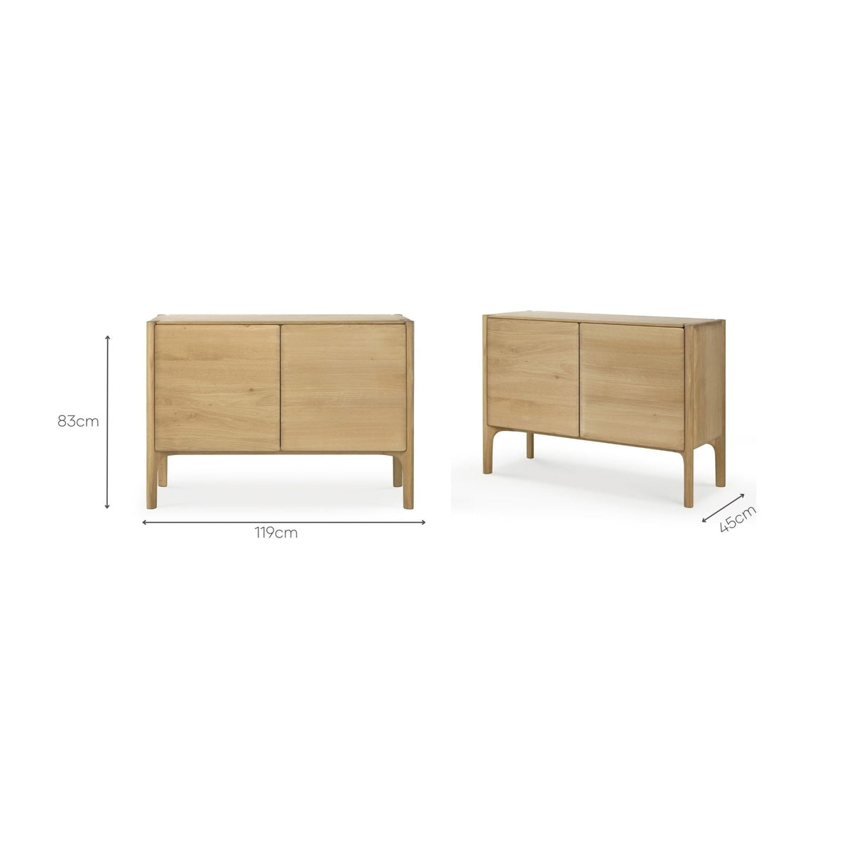Pi Sideboard - Oak - Buffets & Sideboards Ethnicraft Loom Collection Dubai