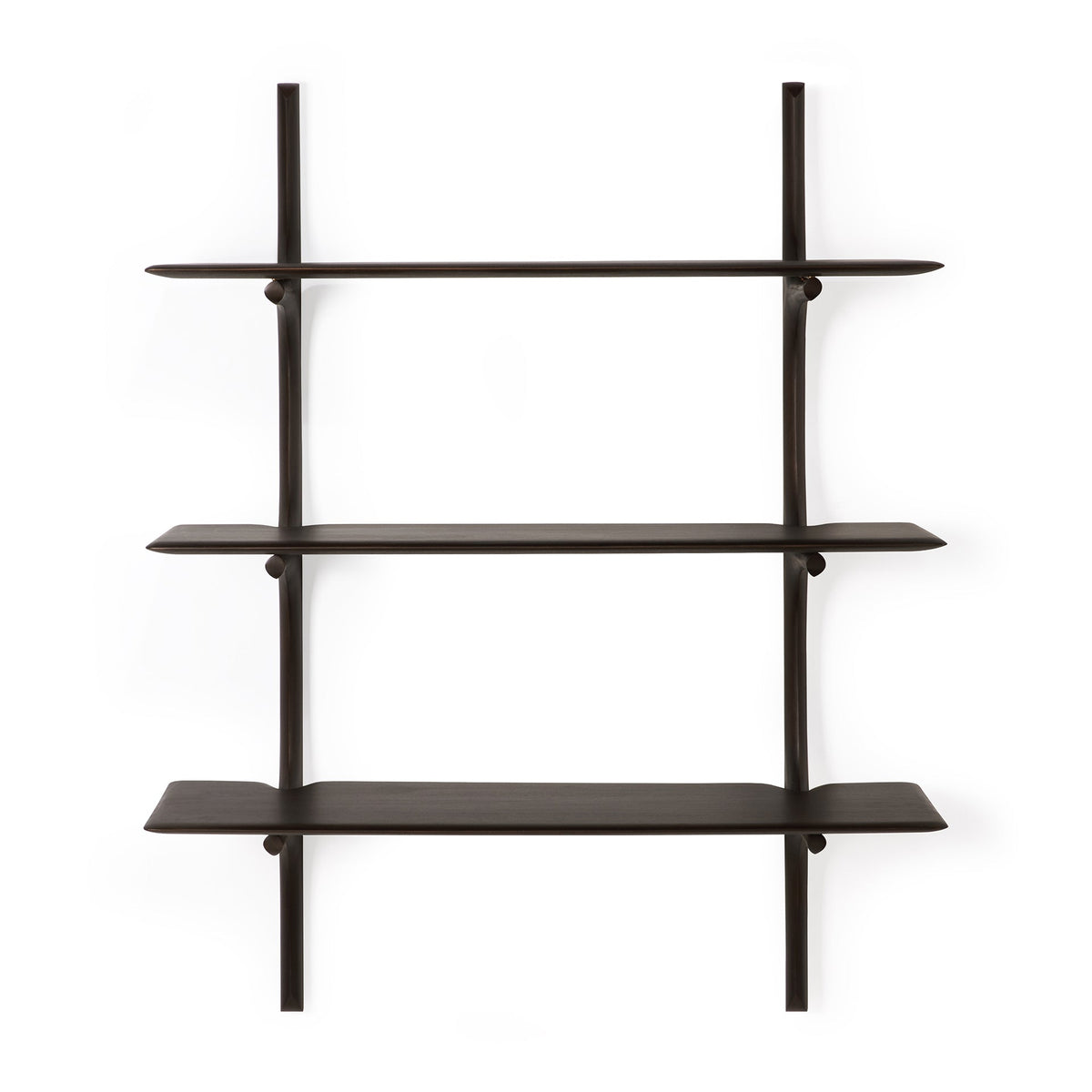 Pi Wall Shelf - Varnished Mahogany - Dark Brown