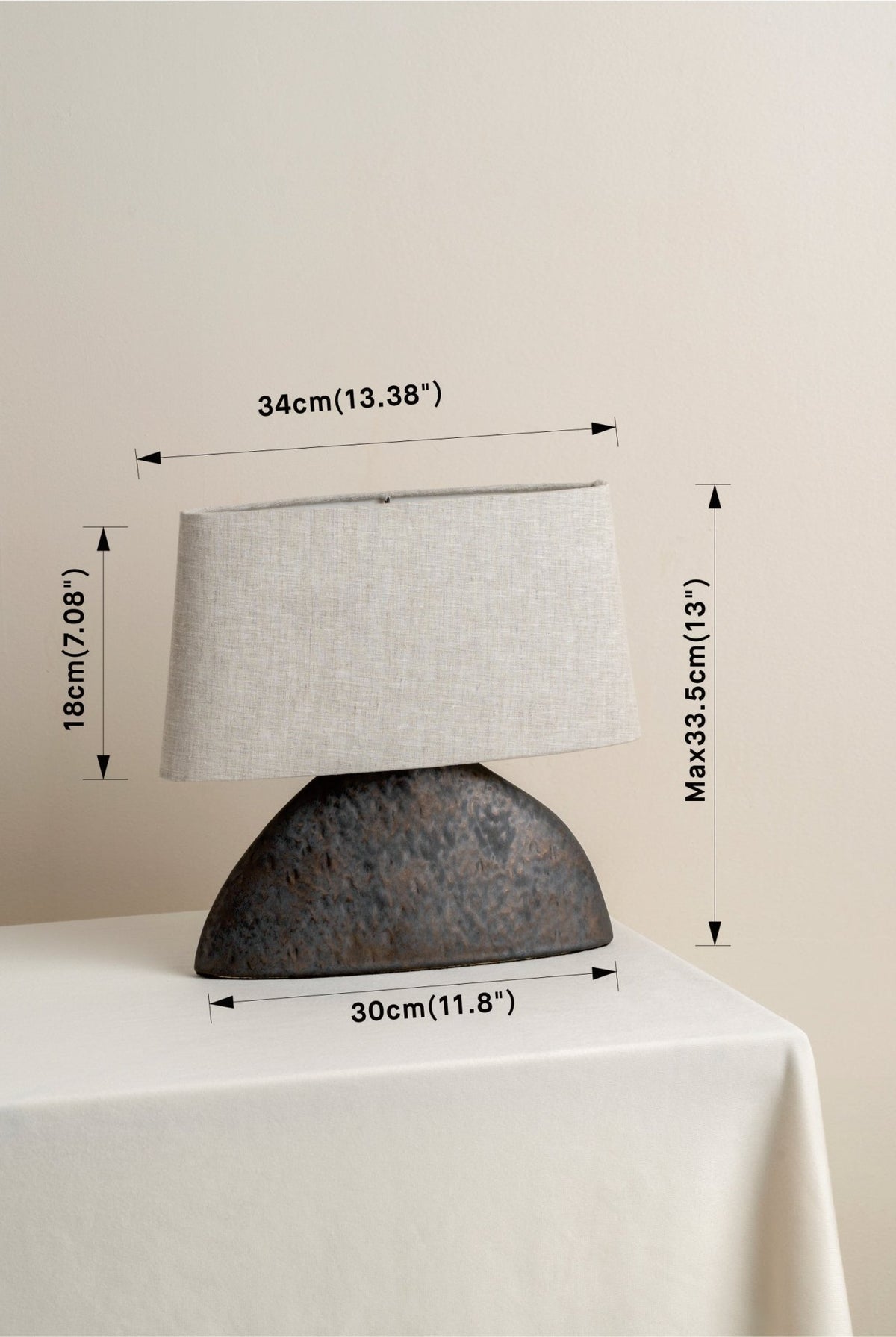 Pitti - Bronze Ceramic Table Lamp