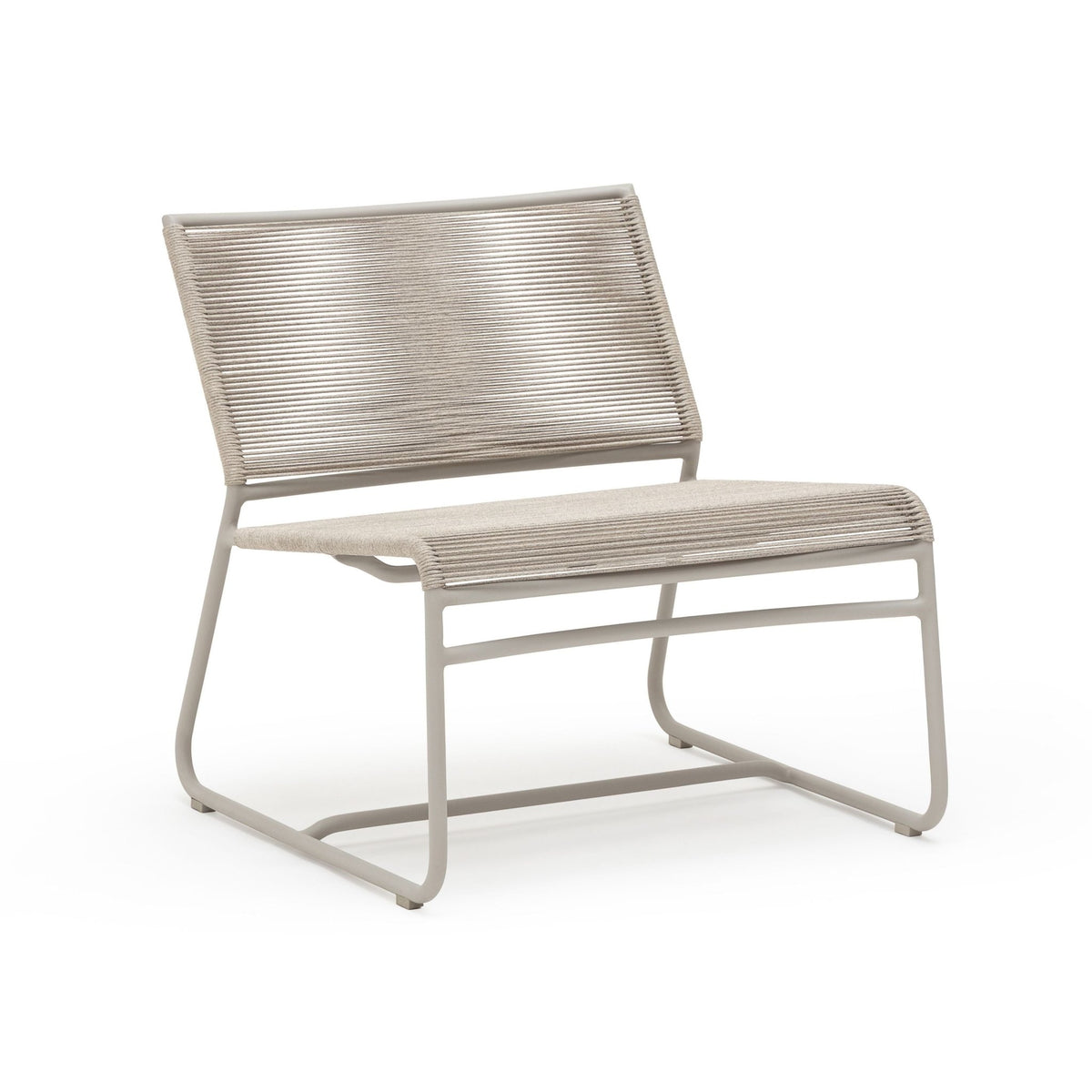 Play Lounge Chair - Greige - Outdoor Occasional Chairs Loom Collection Loom Collection Dubai