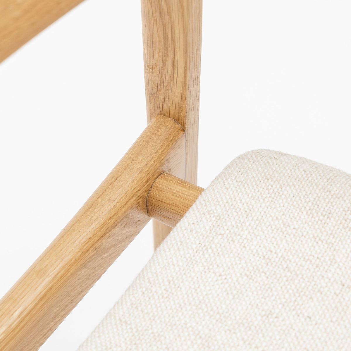 Poise Armchair - Light Oak & Oatmeal