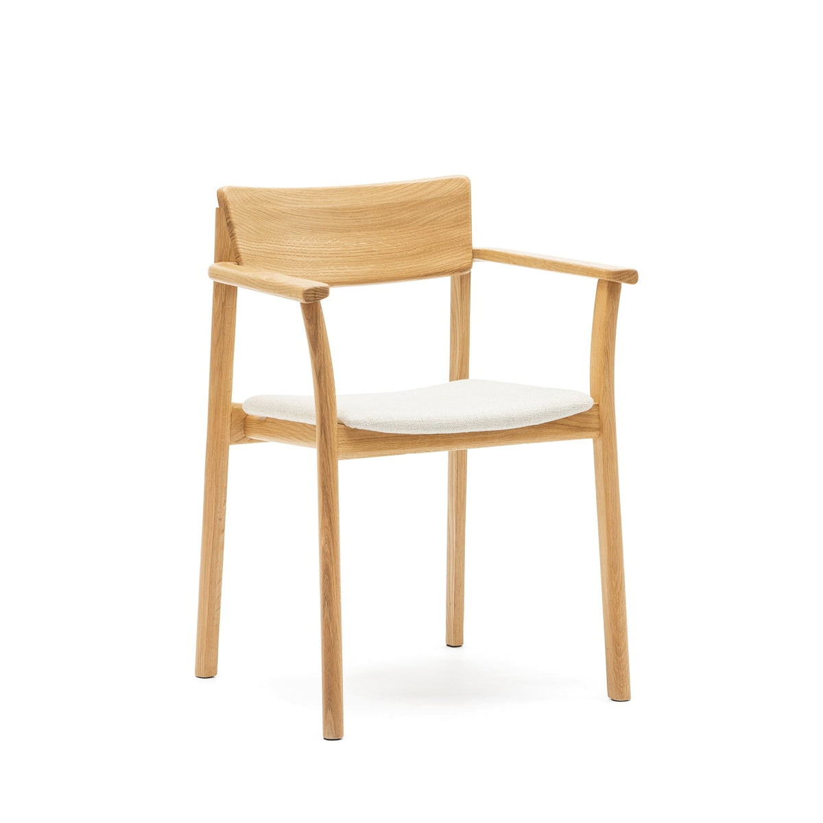 Poise Armchair - Light Oak & Oatmeal
