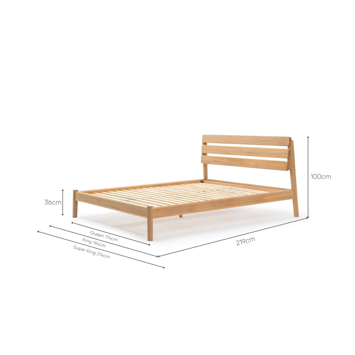 Poise Bed - Light Oak - Beds Tolv Loom Collection Dubai