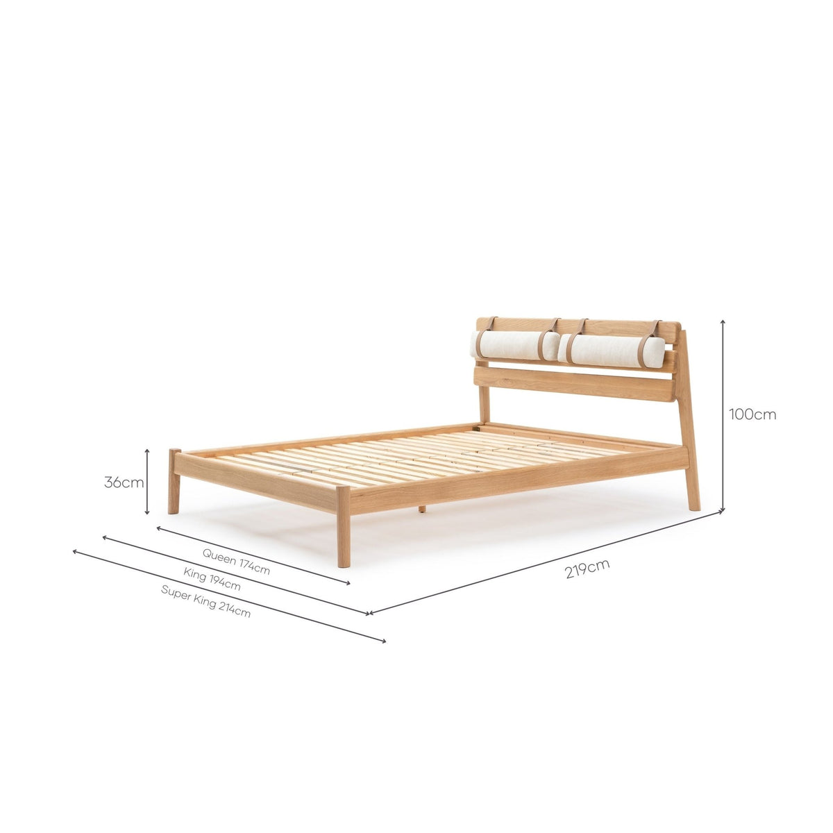 Poise Bed - Light Oak - Beds Tolv Loom Collection Dubai