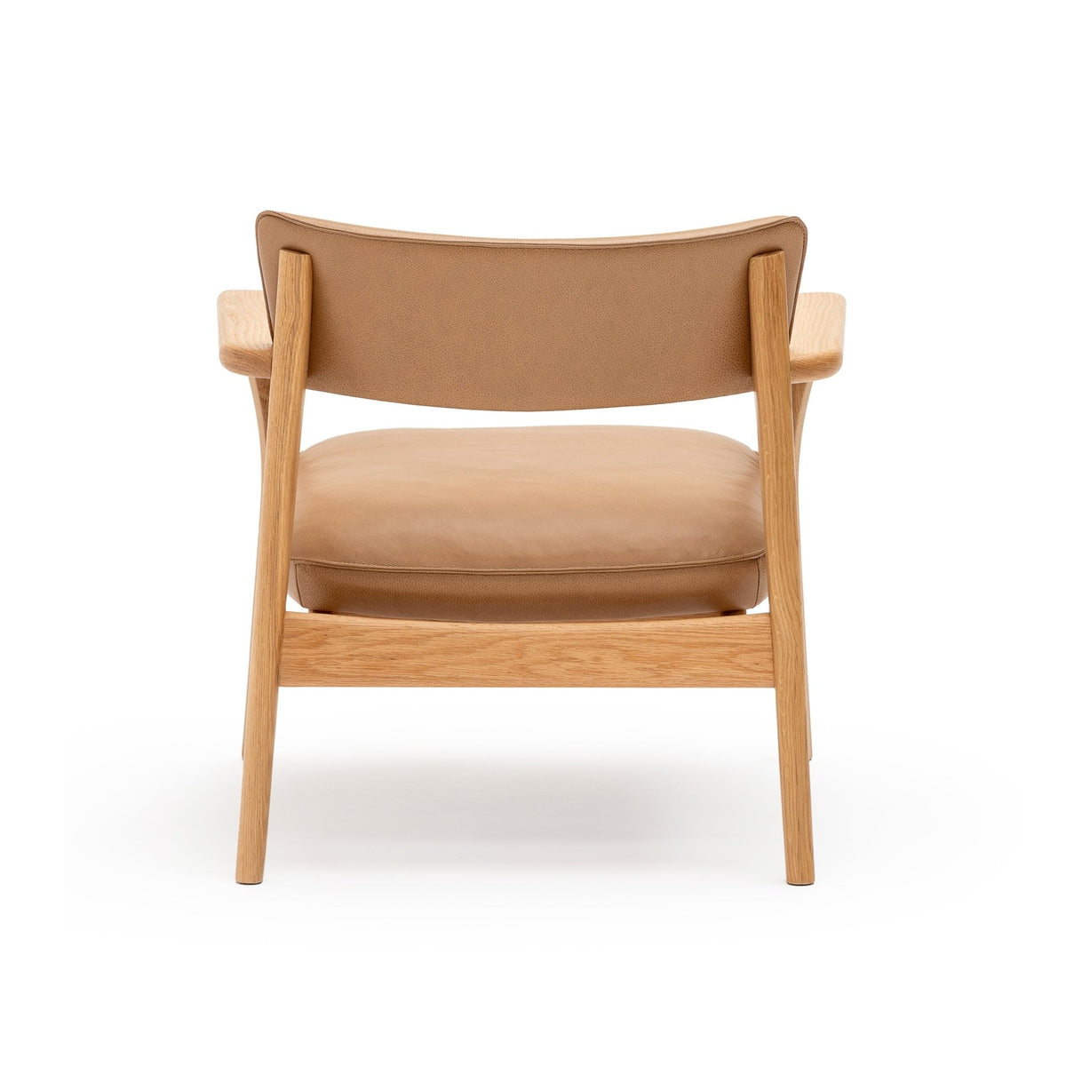 Poise Lounge Chair - Light Oak & Pecan Leather