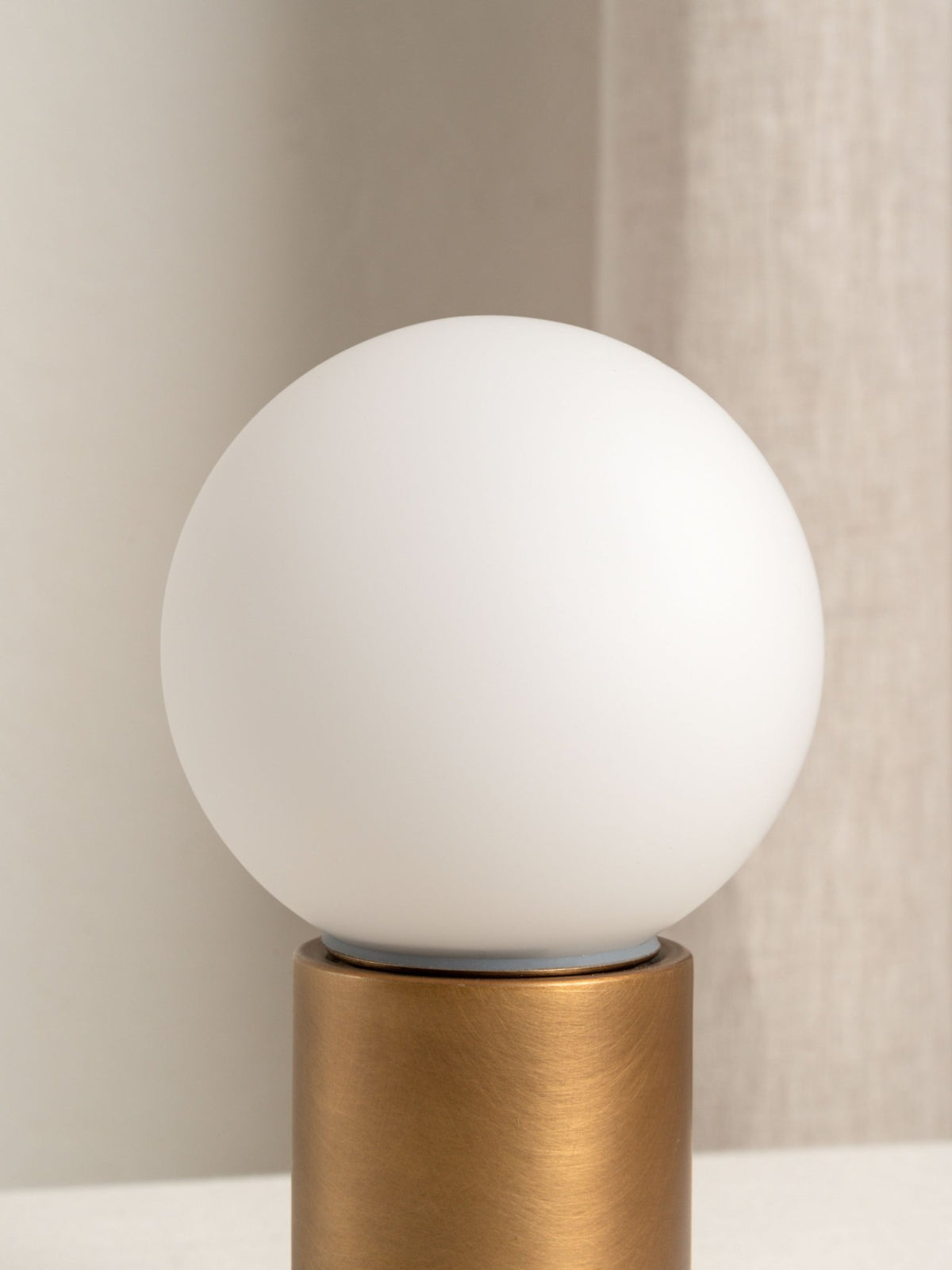 Porta - Aged Brass And Opal Rechargeable Table Lamp