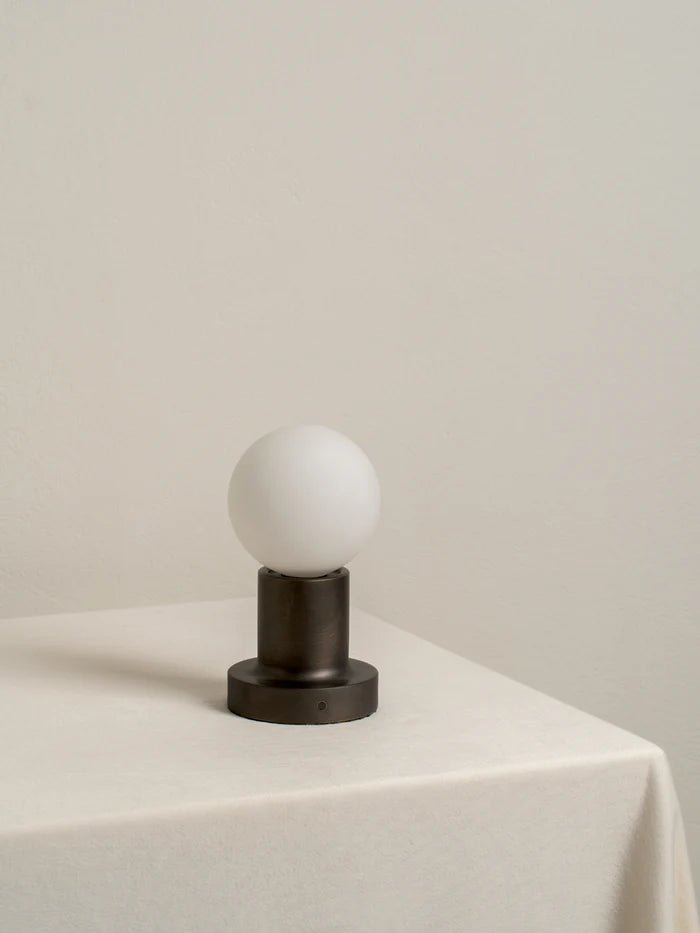 Porta - Bronze And Opal Rechargeable Table Lamp - Table Lamps Lights&Lamps Loom Collection Dubai