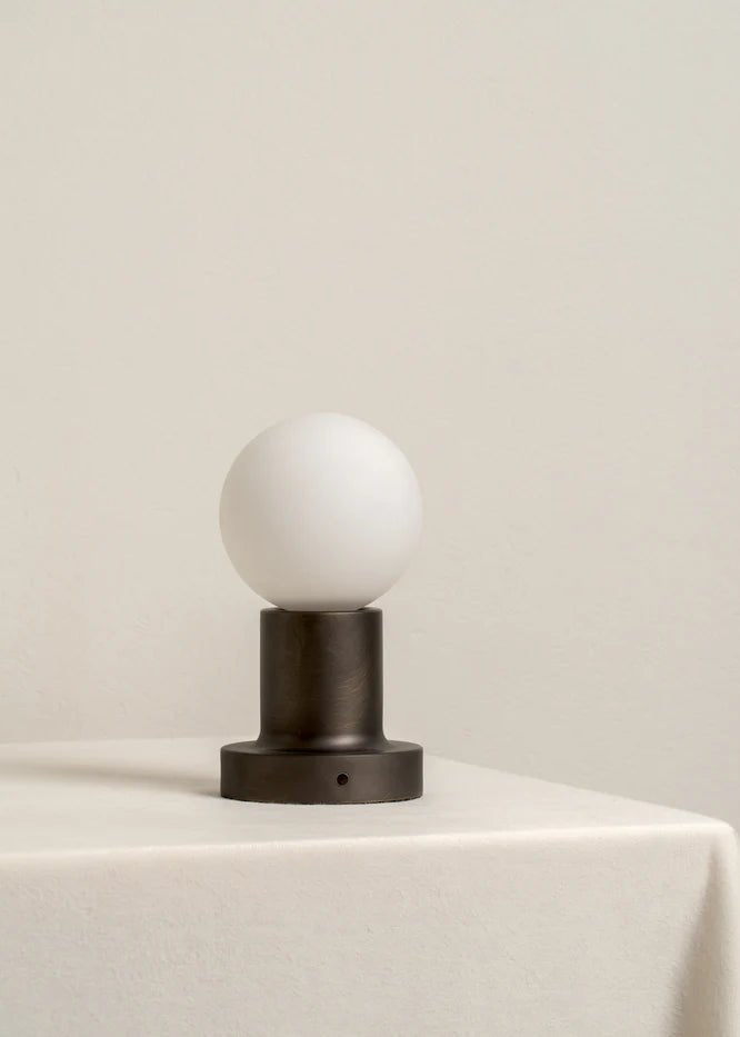 Porta - Bronze And Opal Rechargeable Table Lamp - Table Lamps Lights&Lamps Loom Collection Dubai