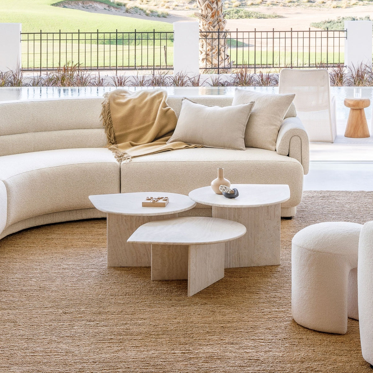 Raindrop Coffee Table Set - Coffee Tables Loom Collection Loom Collection Dubai