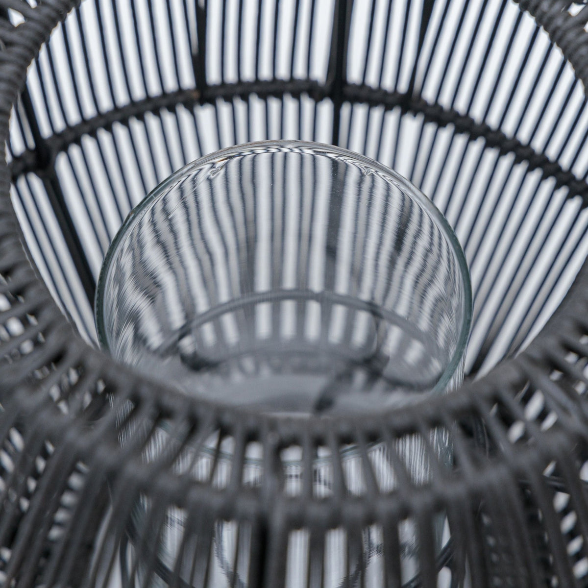 Ramos Glass Candle Holder - Lava - Lanterns Loom Collection Loom Collection Dubai