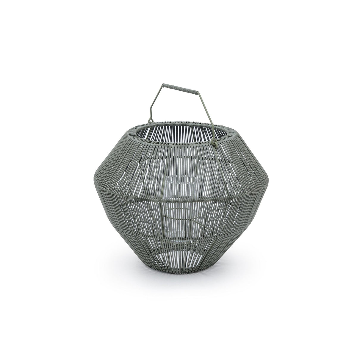 Ramos Glass Candle Holder - Moss - Lanterns Loom Collection Loom Collection Dubai