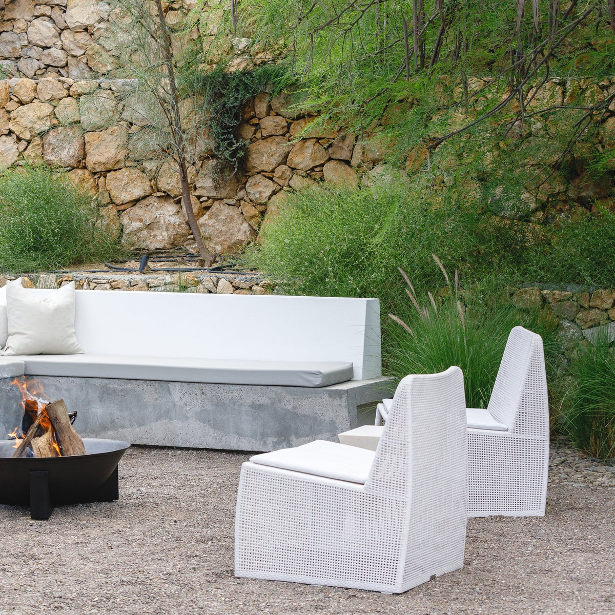 Reef Lounge Chair - Stonewhite