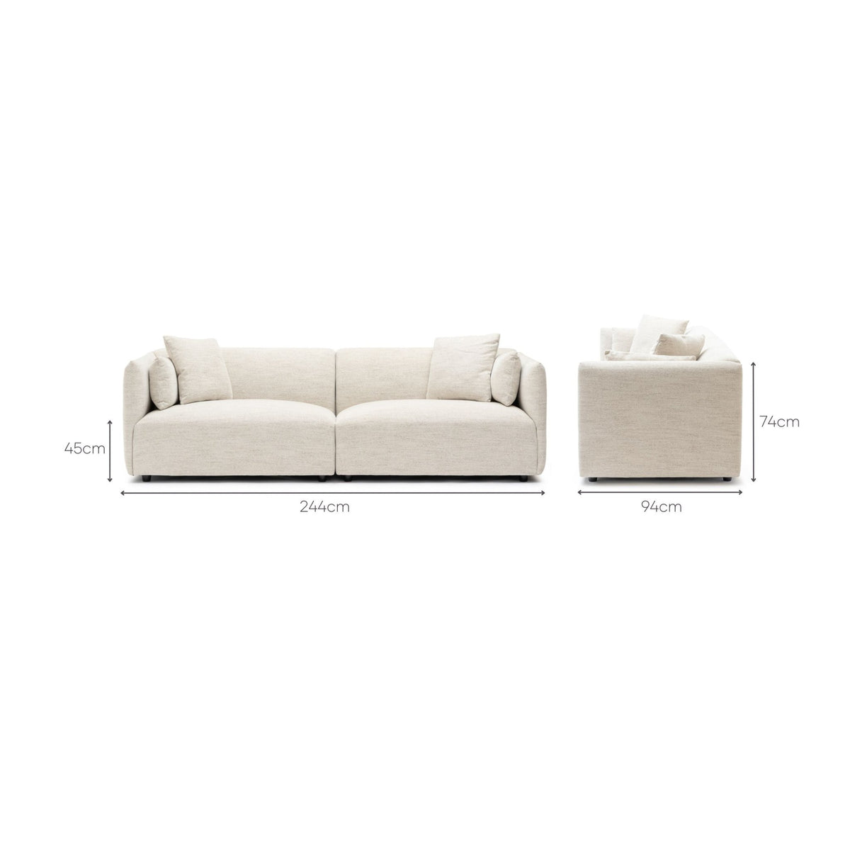 Reform Modular Sofa - Barley - Sofas Loom Collection Loom Collection Dubai