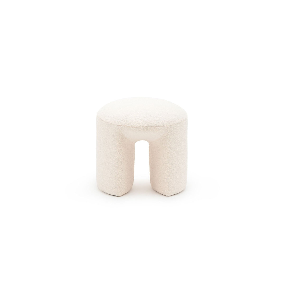 Remi Stool - Cream - Ottomans Loom Collection Loom Collection Dubai