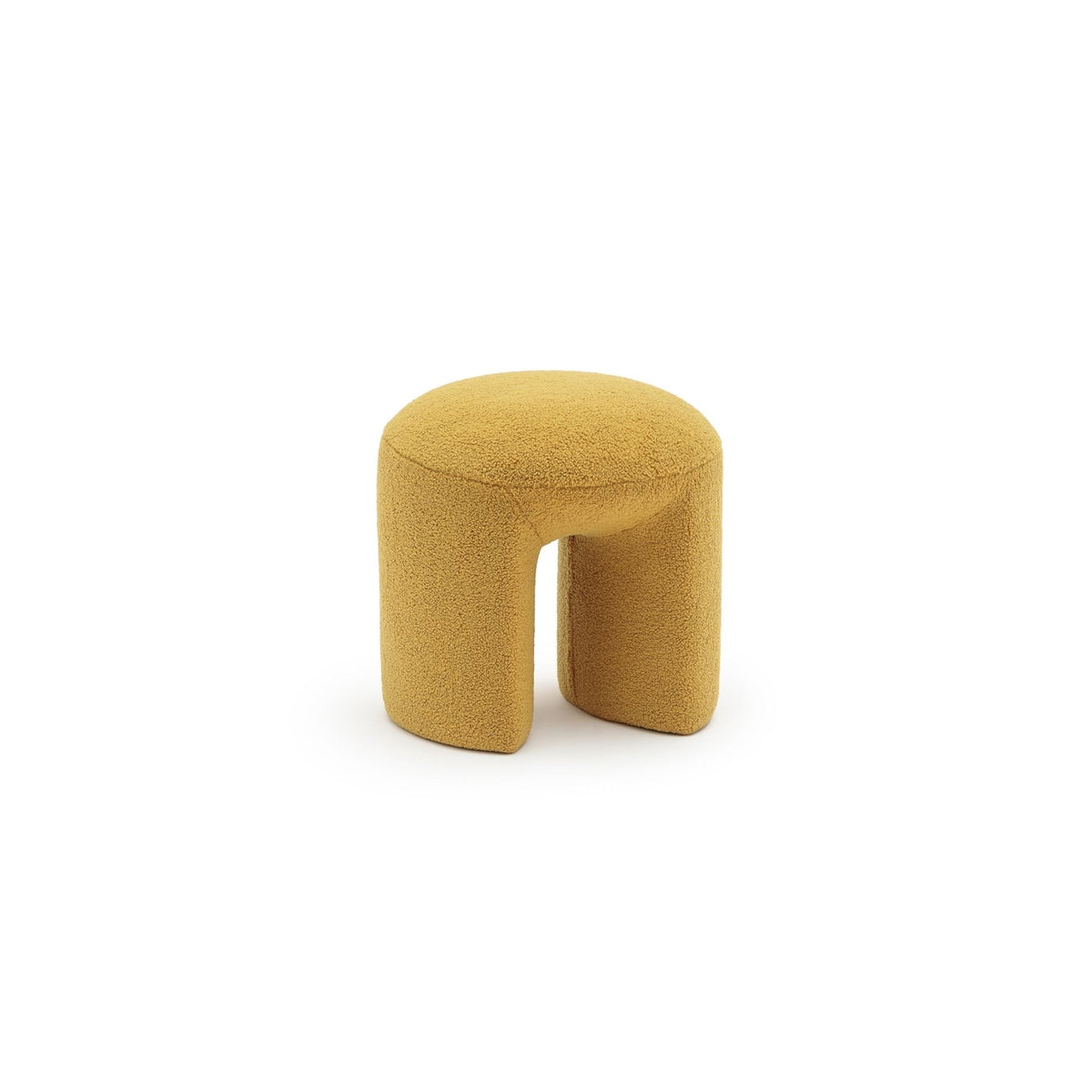 Remi Stool - Mustard - Ottomans Loom Collection Loom Collection Dubai