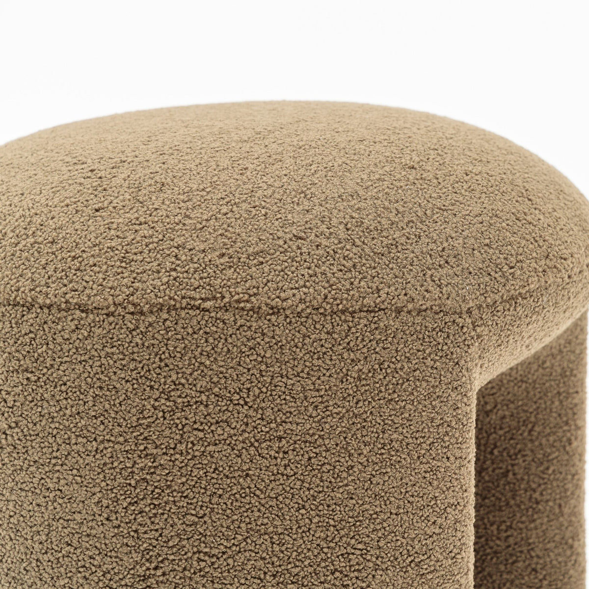 Remi Stool - Olive - Ottomans Loom Collection Loom Collection Dubai