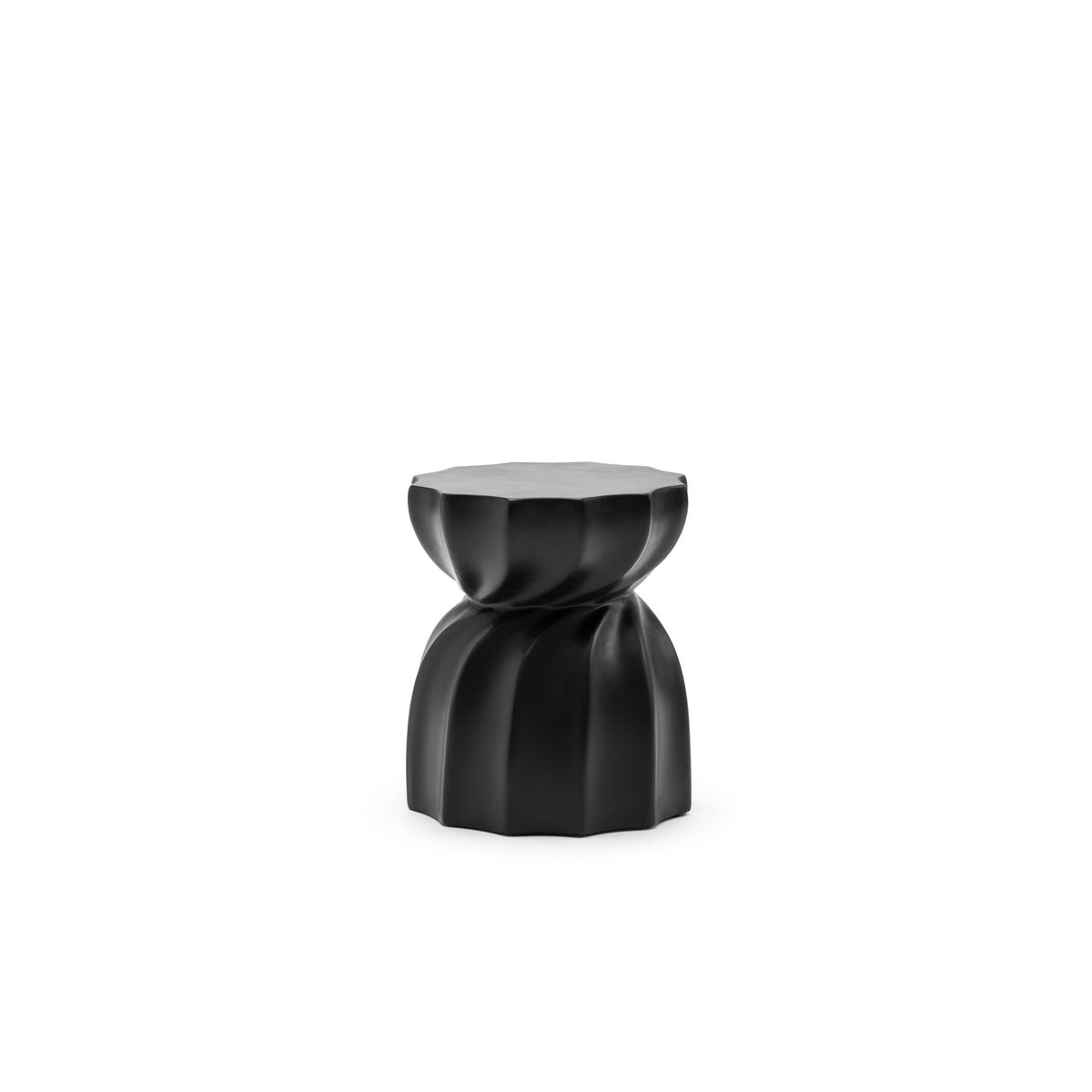 Revolve Stool - Black - Side Tables Loom Collection Loom Collection Dubai