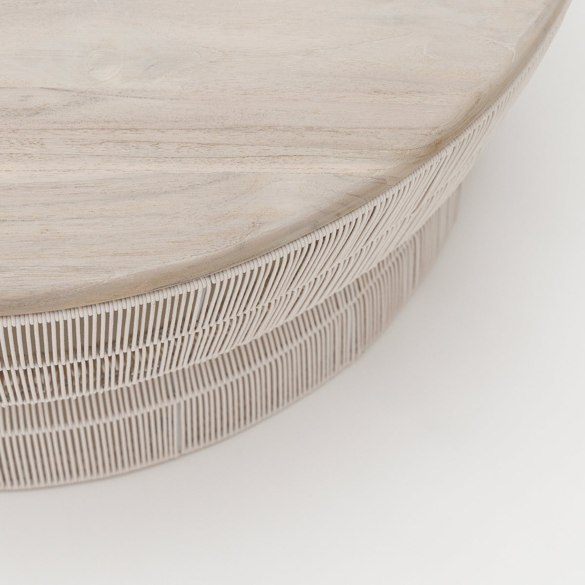 Riviera Coffee Table - Chalk & Aged Teak
