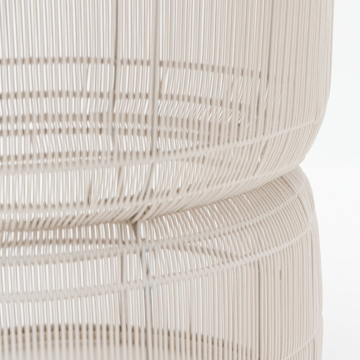 Riviera Side Table - Chalk & Aged Teak - Side Tables Loom Collection Loom Collection Dubai