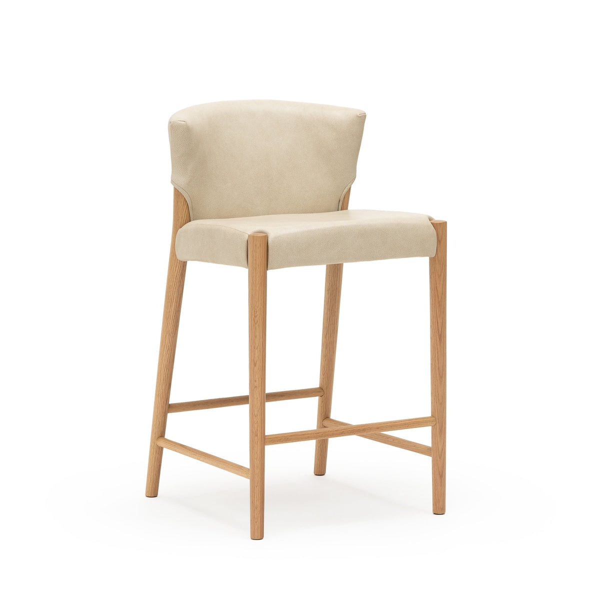 Ronda Counter Chair - Light Oak & Alabama Limestone