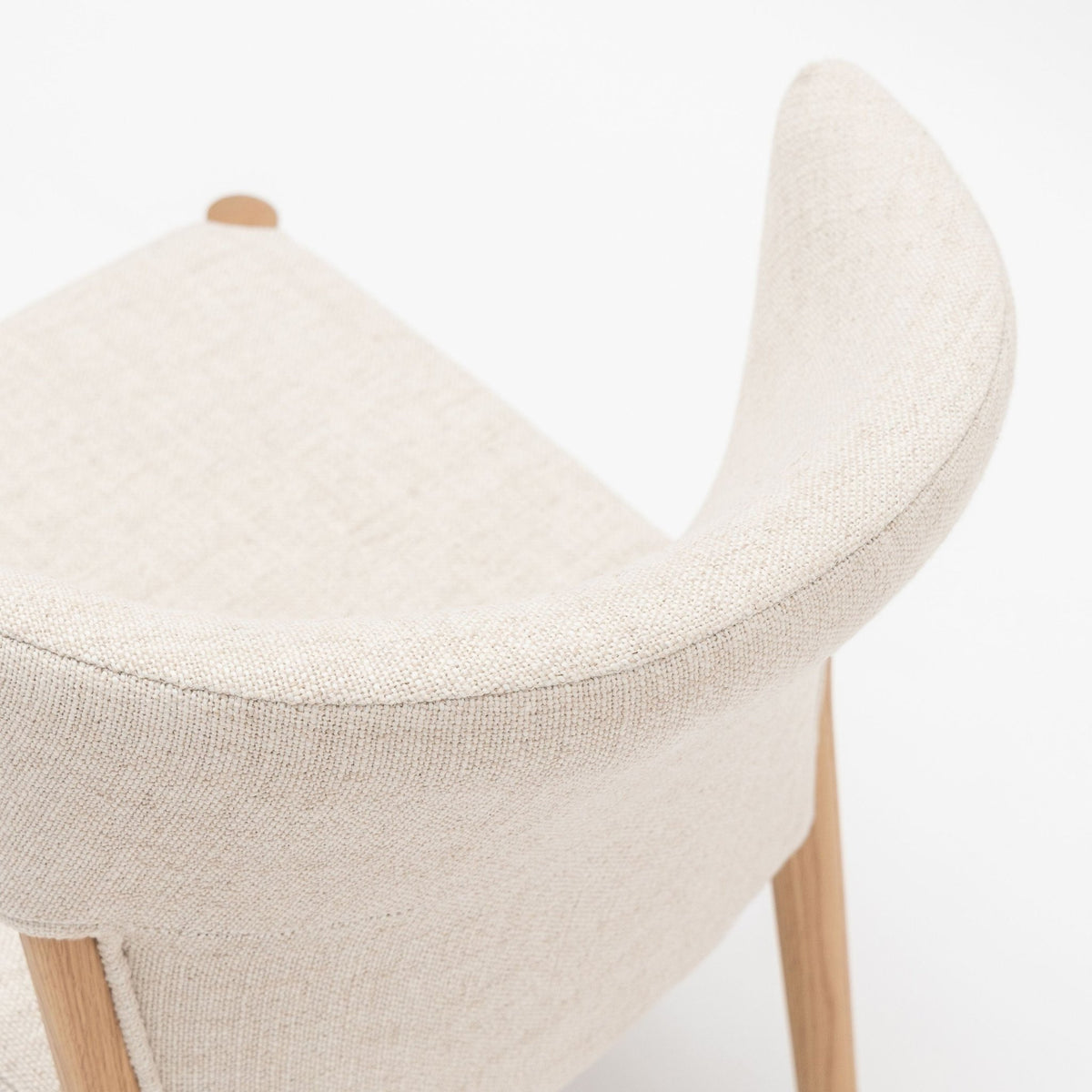 Ronda Dining Chair - Blonde Oak & Oatmeal - Dining Chairs Tolv Loom Collection Dubai