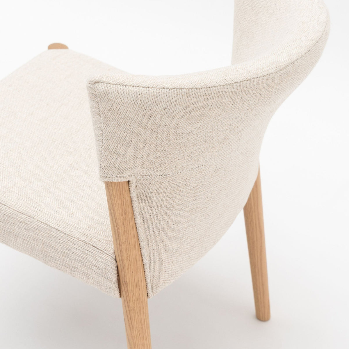 Ronda Dining Chair - Blonde Oak & Oatmeal - Dining Chairs Tolv Loom Collection Dubai