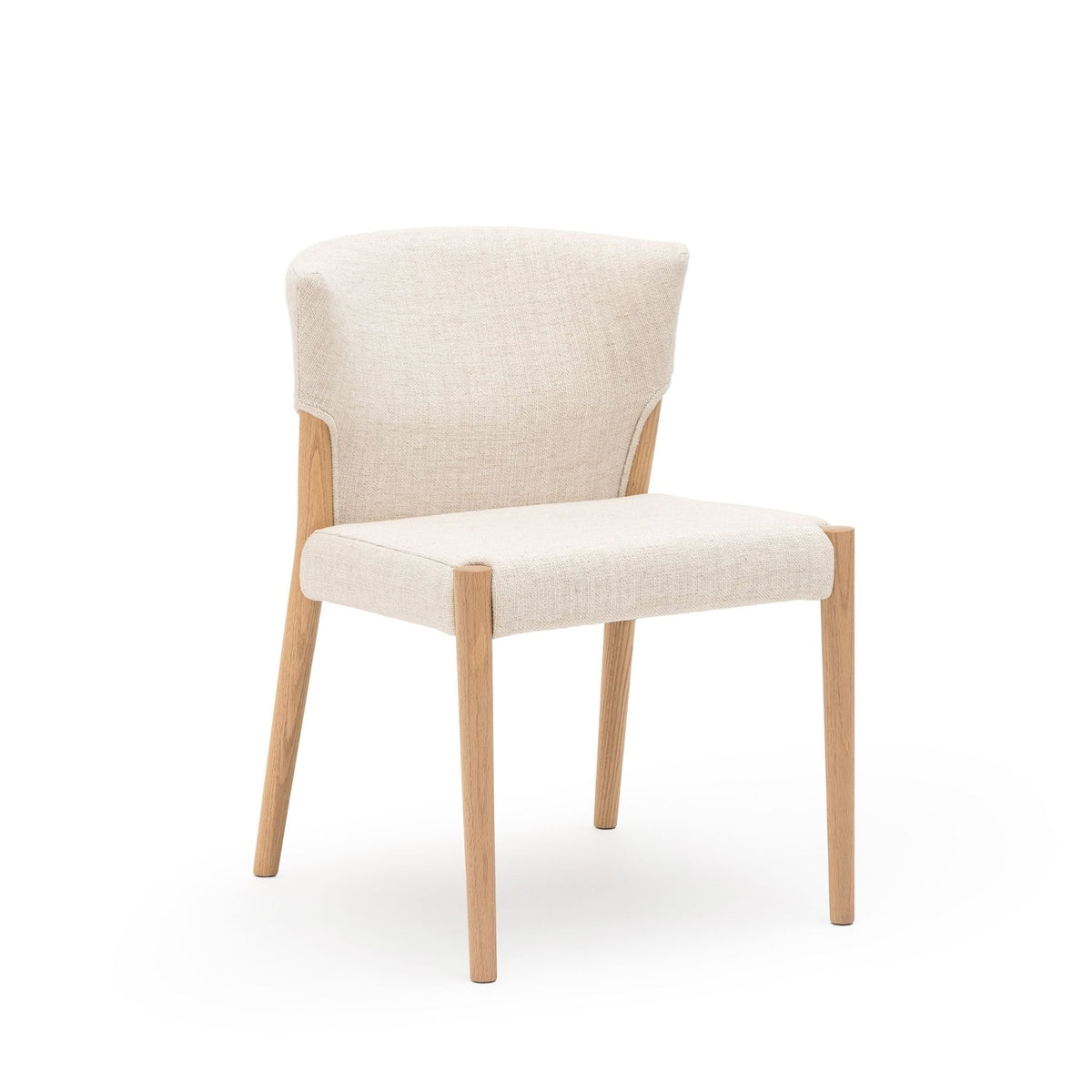 Ronda Dining Chair - Blonde Oak & Oatmeal - Dining Chairs Tolv Loom Collection Dubai
