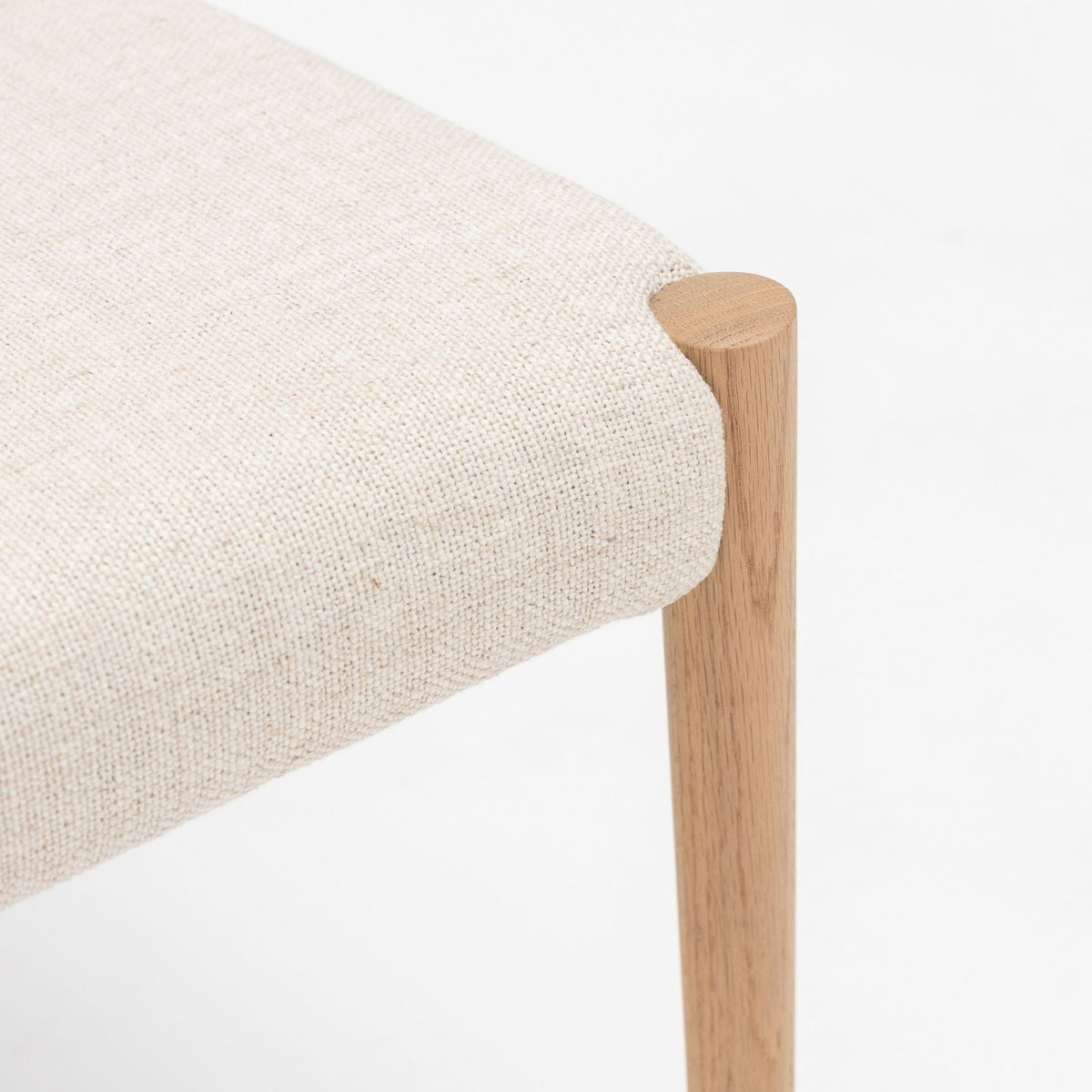 Ronda Dining Chair - Blonde Oak & Oatmeal - Dining Chairs Tolv Loom Collection Dubai