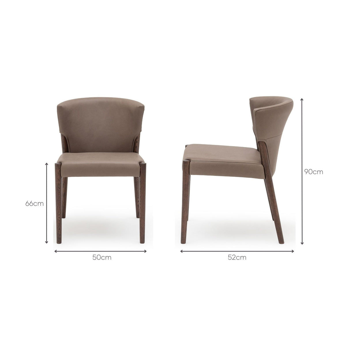 Ronda Dining Chair - Espresso Oak & Montana Anvil - Dining Chairs Tolv Loom Collection Dubai