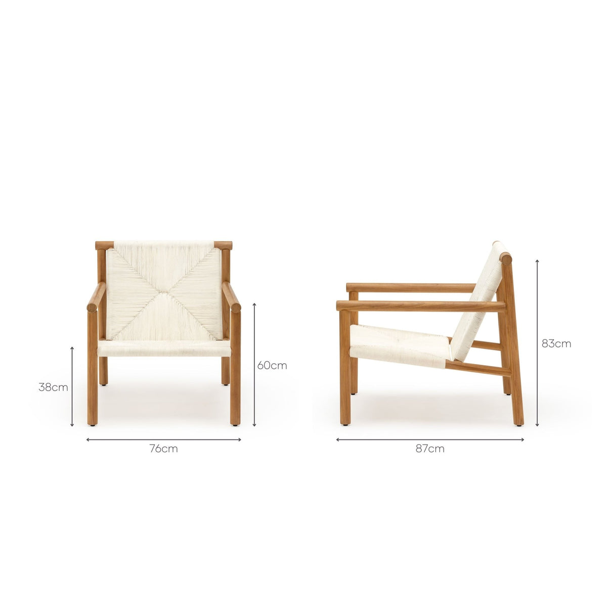 Rowan Lounge Chair - Outdoor Occasional Chairs Loom Collection Loom Collection Dubai