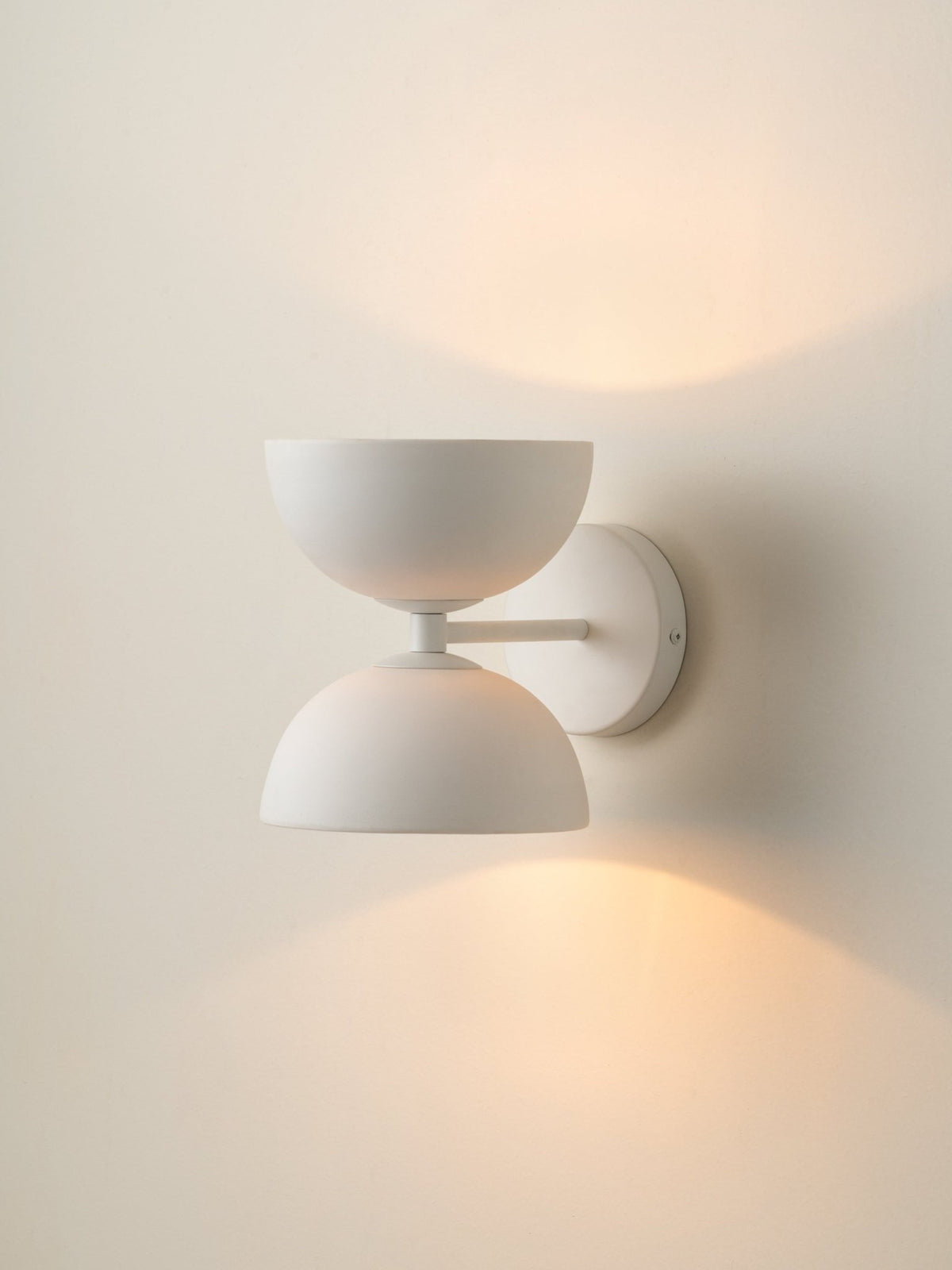 Ruzo - 2 Light Porcelain White Wall Light