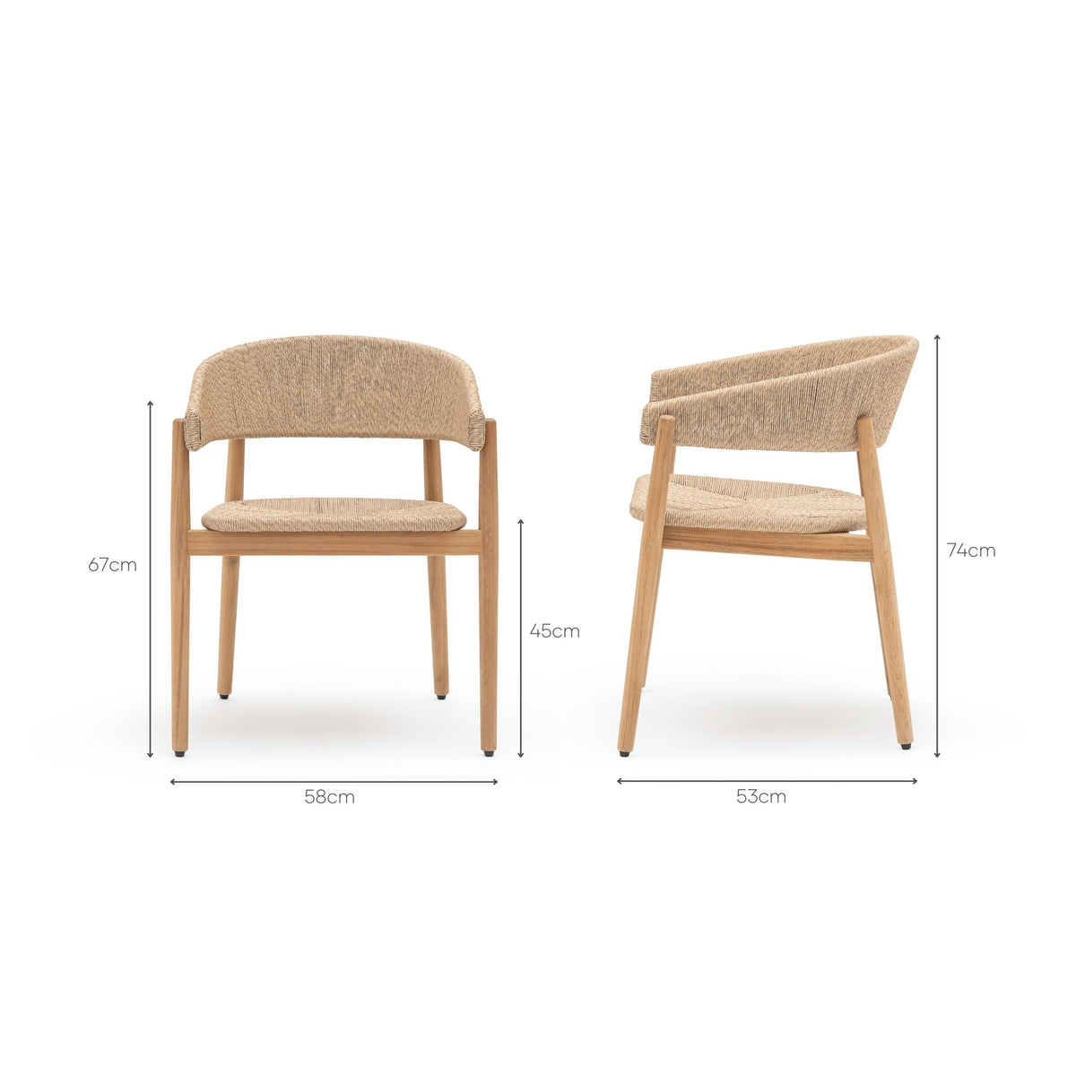 Saba Armchair - Natural