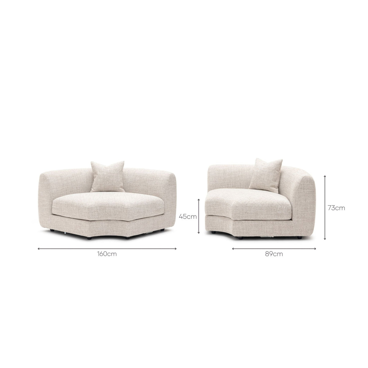 Sandro Corner - Fog - Sofa Loom Collection Loom Collection Dubai