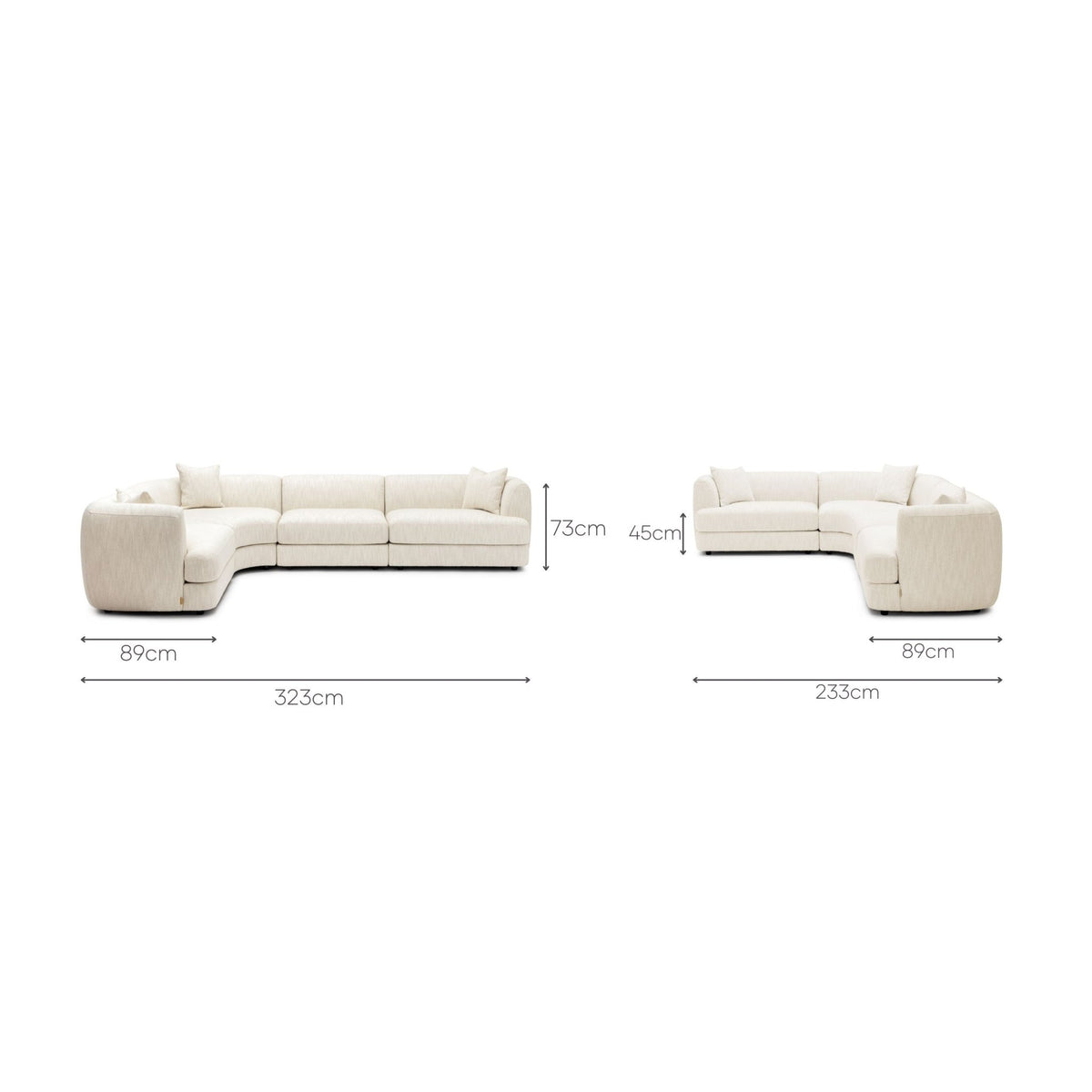 Sandro Sofa - Almond L11 - Modular Sofas Loom Collection Loom Collection Dubai