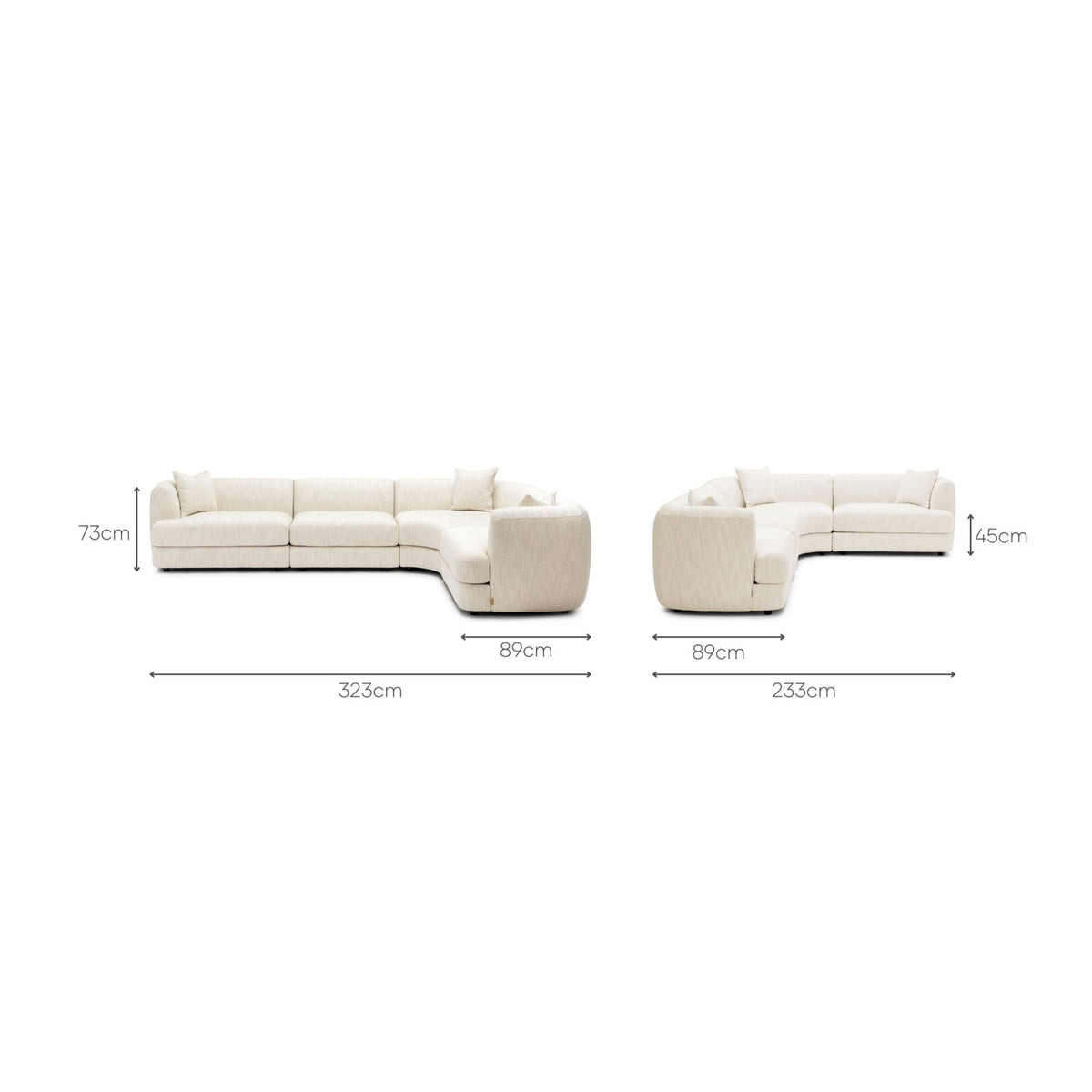 Sandro Sofa - Almond L11 - Modular Sofas Loom Collection Loom Collection Dubai