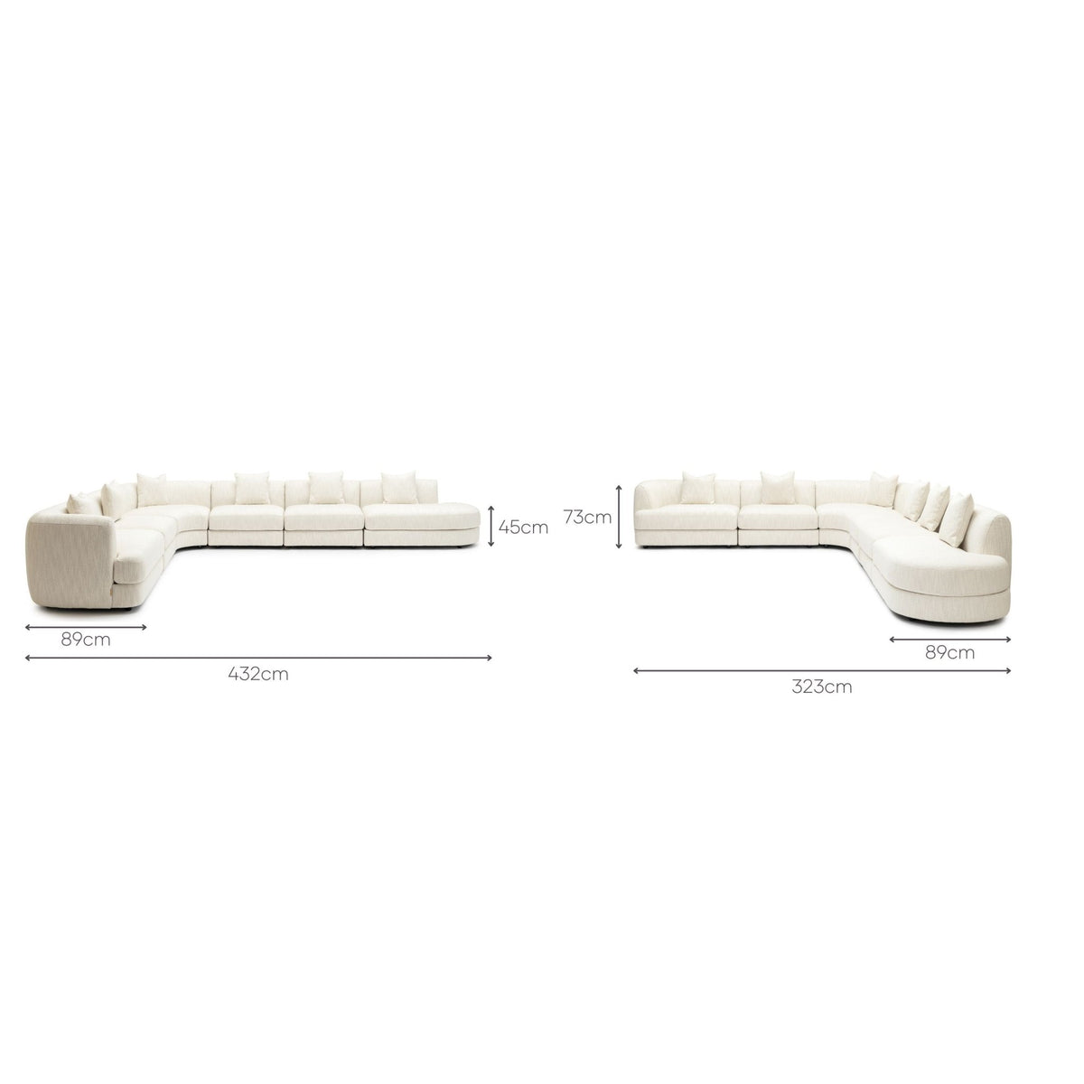 Sandro Sofa - Almond L20 - Modular Sofas Loom Collection Loom Collection Dubai