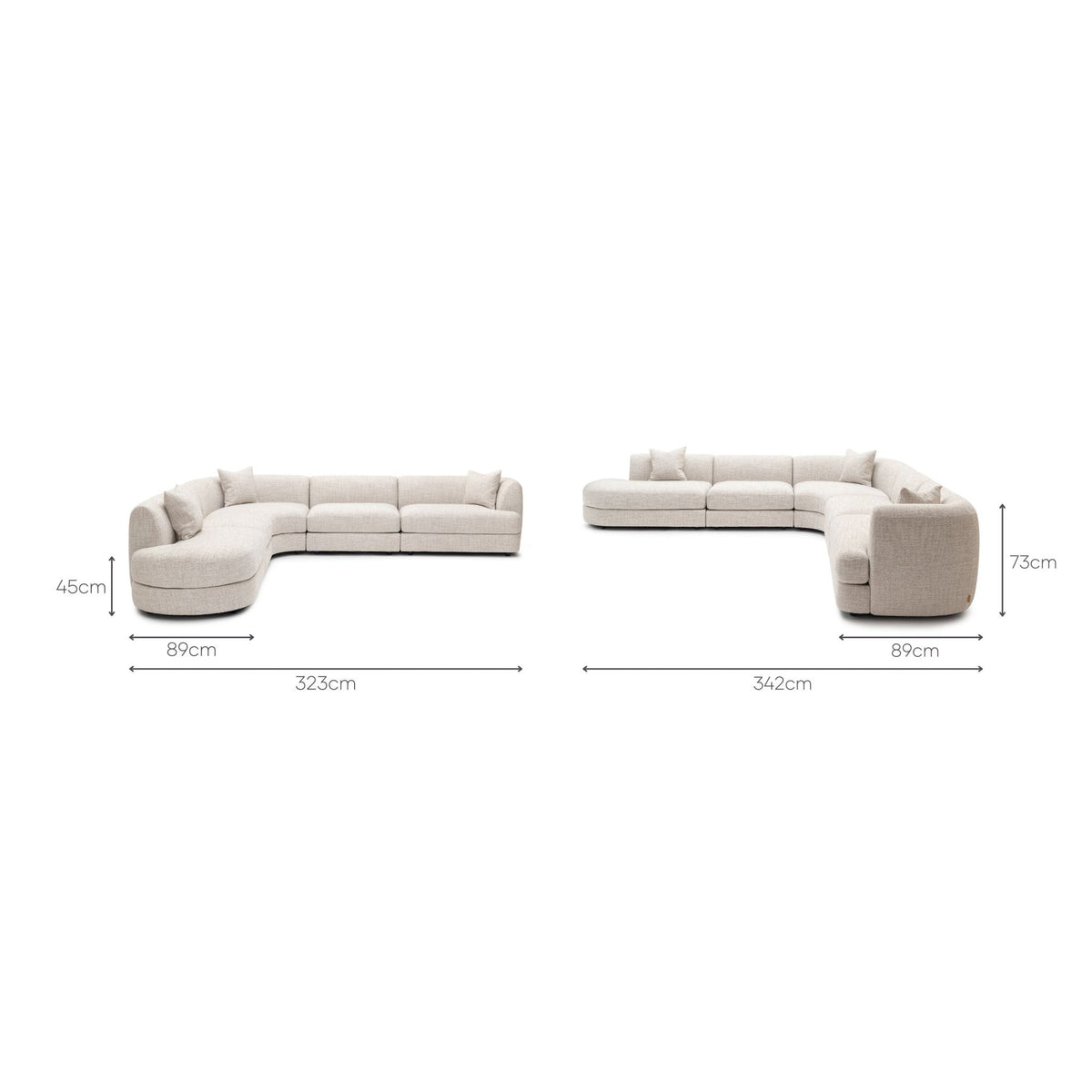 Sandro Sofa - Fog L10 - Modular Sofas Loom Collection Loom Collection Dubai