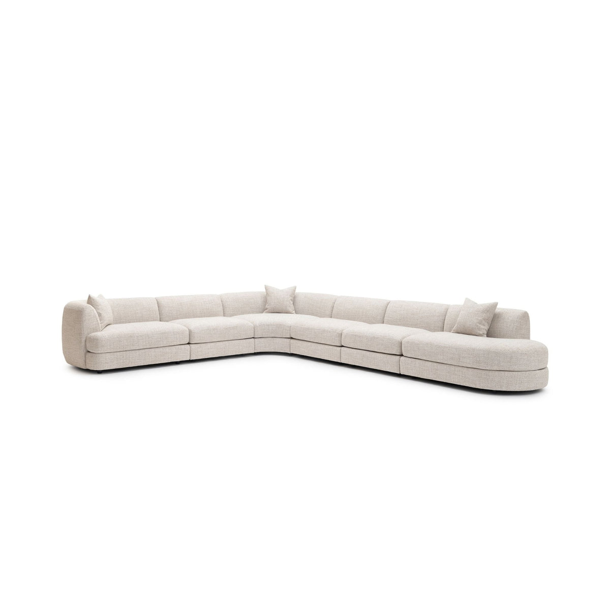 Sandro Sofa - Fog L20 - Modular Sofas Loom Collection Loom Collection Dubai
