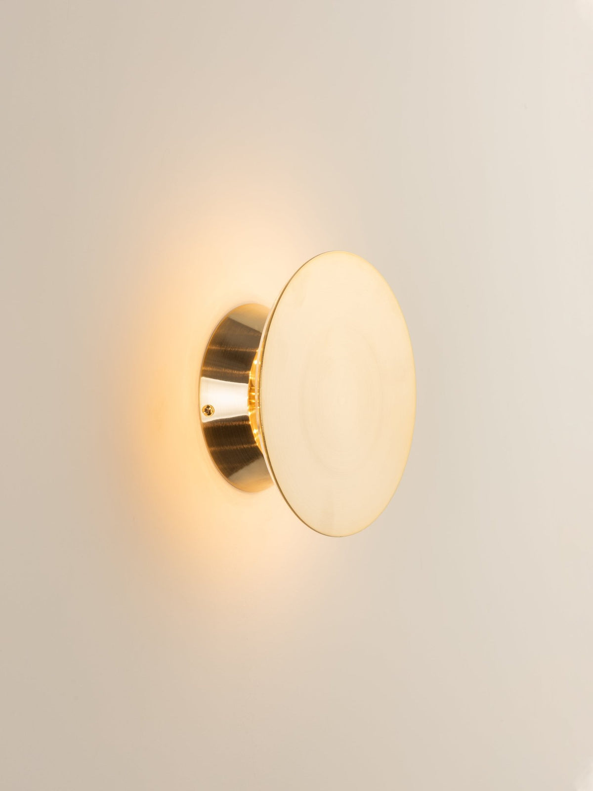 Santi - Led Adjustable Disk Wall Light Brushed Brass