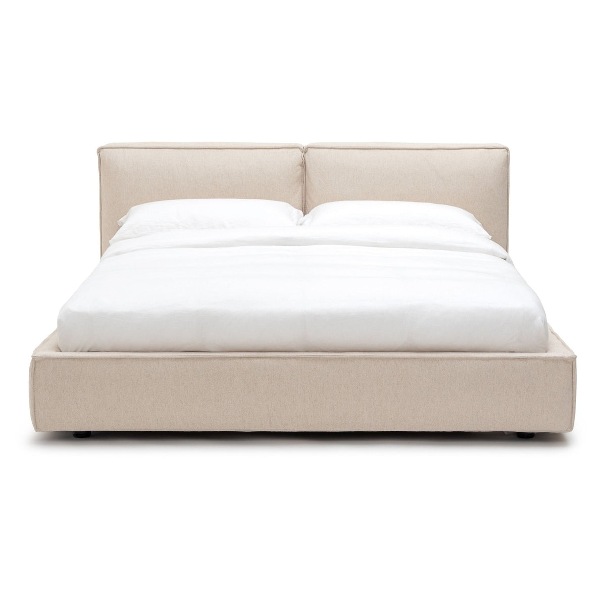 Santorini Standard Bed - Beige - Beds Loom Collection Loom Collection Dubai