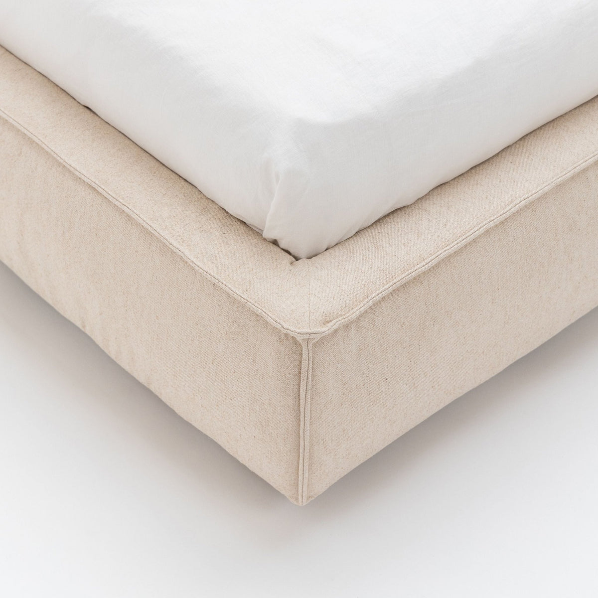 Santorini Standard Bed - Beige - Beds Loom Collection Loom Collection Dubai